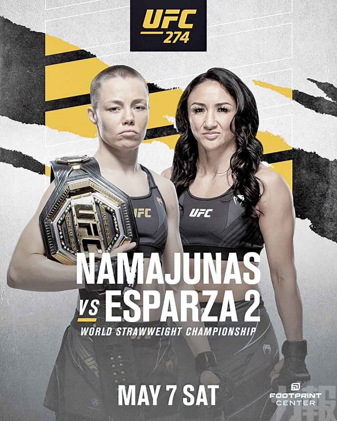 敲定為UFC274聯合主賽